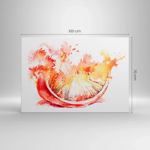 Cuadro sobre lienzo - Impresión de Imagen - Jugoso refresco - 100x70 cm