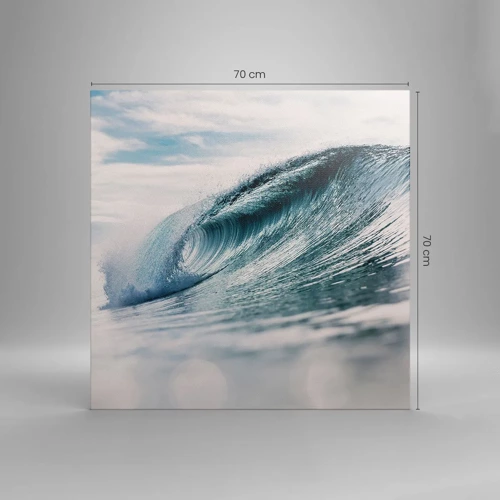 Cuadro sobre lienzo - Impresión de Imagen - La cima del océano - 70x70 cm