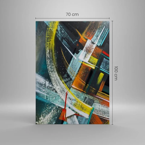 Cuadro sobre lienzo - Impresión de Imagen - La energía del movimiento - 70x100 cm