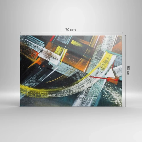 Cuadro sobre lienzo - Impresión de Imagen - La energía del movimiento - 70x50 cm