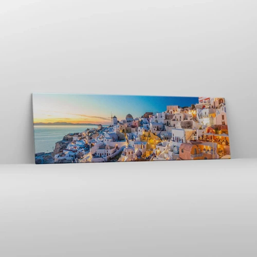 Cuadro sobre lienzo - Impresión de Imagen - La esencia de lo griego - 160x50 cm
