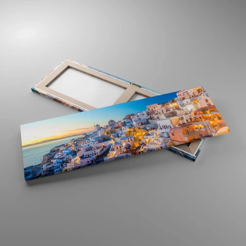 Cuadro sobre lienzo - Impresión de Imagen - La esencia de lo griego - 90x30 cm