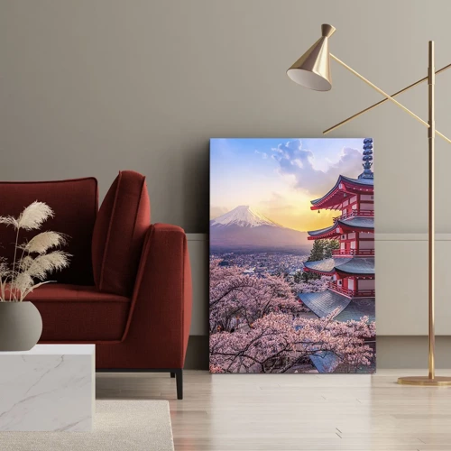 Cuadro sobre lienzo - Impresión de Imagen - La esencia del espíritu japonés - 55x100 cm