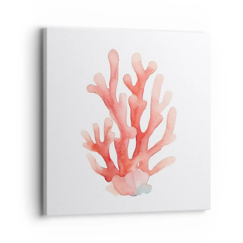 Cuadro sobre lienzo - Impresión de Imagen - La hermosura del color coral - 30x30 cm