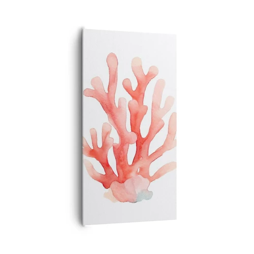 Cuadro sobre lienzo - Impresión de Imagen - La hermosura del color coral - 65x120 cm