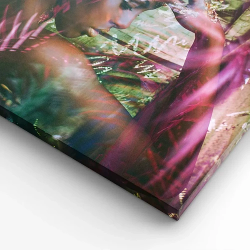 Cuadro sobre lienzo - Impresión de Imagen - La madre naturaleza en la selva - 70x70 cm