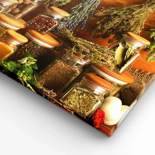 Cuadro sobre lienzo - Impresión de Imagen - La magia de la cocina - 100x70 cm