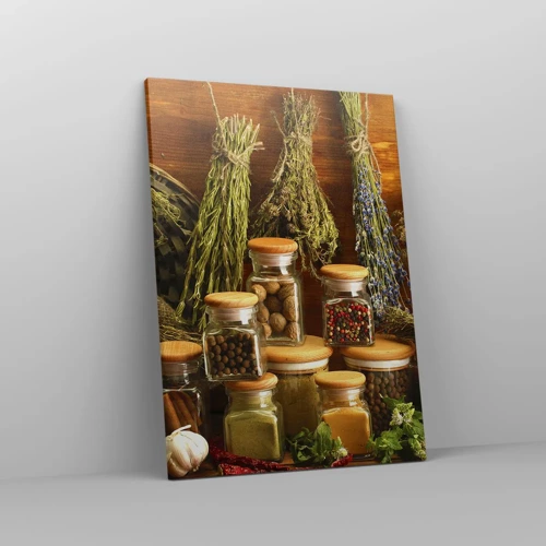 Cuadro sobre lienzo - Impresión de Imagen - La magia de la cocina - 50x70 cm