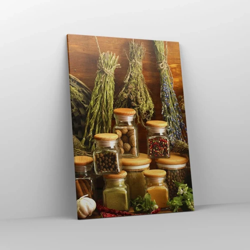 Cuadro sobre lienzo - Impresión de Imagen - La magia de la cocina - 70x100 cm