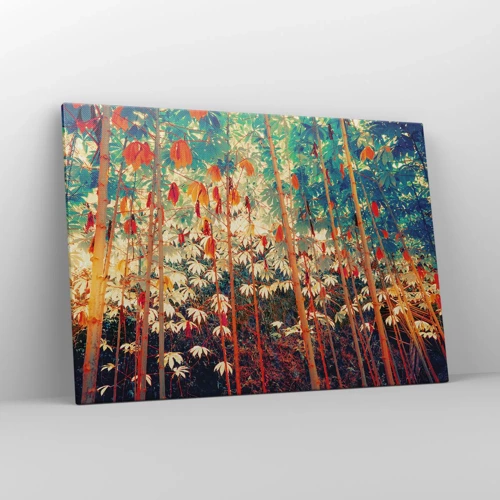 Cuadro sobre lienzo - Impresión de Imagen - La vida secreta de las hojas - 100x70 cm