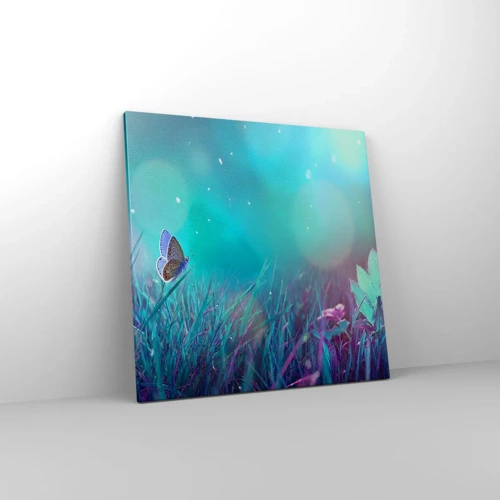 Cuadro sobre lienzo - Impresión de Imagen - La vida secreta de un prado - 60x60 cm