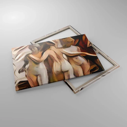 Cuadro sobre lienzo - Impresión de Imagen - Las tres Gracias 2.0 - 120x80 cm