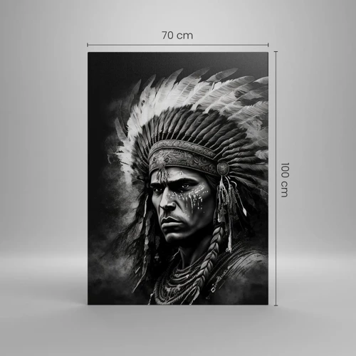 Cuadro sobre lienzo - Impresión de Imagen - Líder y guerrero - 70x100 cm