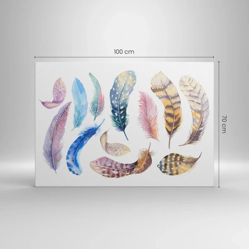 Cuadro sobre lienzo - Impresión de Imagen - Ligero, colorido y multicolor - 100x70 cm