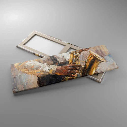 Cuadro sobre lienzo - Impresión de Imagen - Llegó el momento del solo - 90x30 cm
