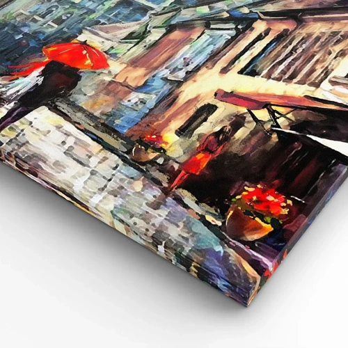 Cuadro sobre lienzo - Impresión de Imagen - Lluvia para dos - 100x70 cm