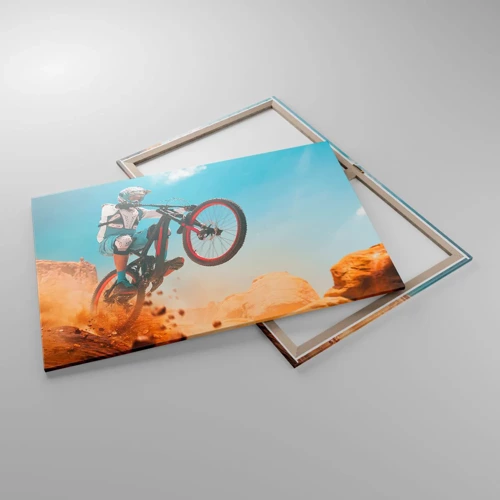 Cuadro sobre lienzo - Impresión de Imagen - Locura sobre dos ruedas - 100x70 cm