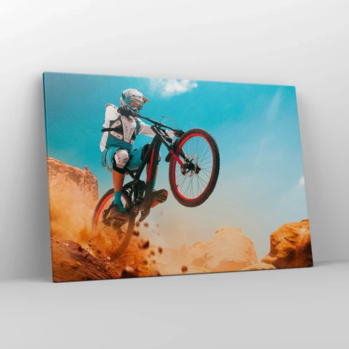 Cuadro sobre lienzo - Impresión de Imagen - Locura sobre dos ruedas - 100x70 cm