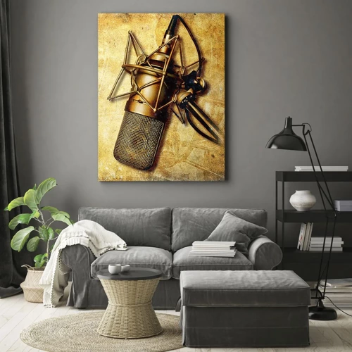 Cuadro sobre lienzo - Impresión de Imagen - Los años dorados de la radio - 50x70 cm