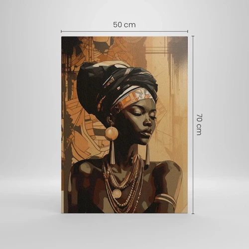 Cuadro sobre lienzo - Impresión de Imagen - Majestuosidad africana - 50x70 cm