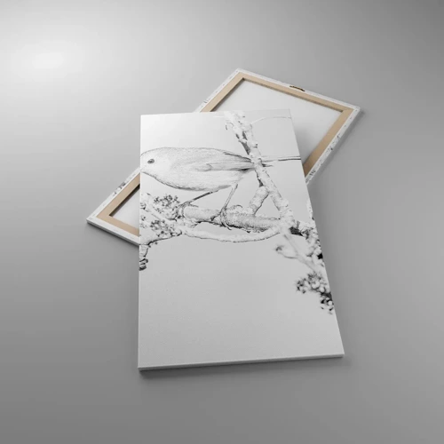 Cuadro sobre lienzo - Impresión de Imagen - Mañana de invierno - 65x120 cm