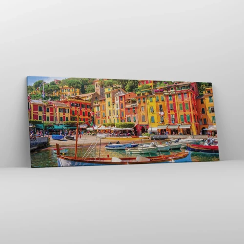 Cuadro sobre lienzo - Impresión de Imagen - Mañanas italianas - 120x50 cm