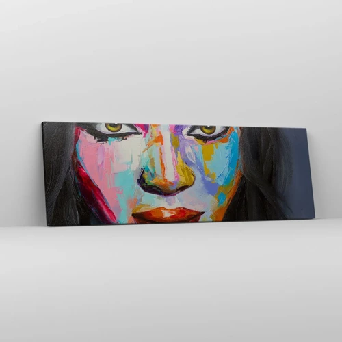 Cuadro sobre lienzo - Impresión de Imagen - Mirada penetrante - 90x30 cm
