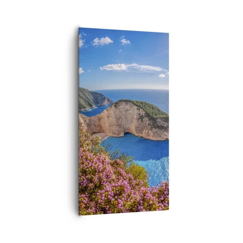 Cuadro sobre lienzo - Impresión de Imagen - Mis grandes vacaciones en Grecia - 65x120 cm
