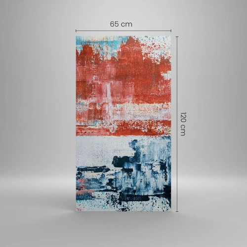 Cuadro sobre lienzo - Impresión de Imagen - Mitad abstracción, mitad abstracción - 65x120 cm