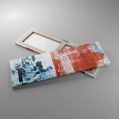 Cuadro sobre lienzo - Impresión de Imagen - Mitad abstracción, mitad abstracción - 90x30 cm
