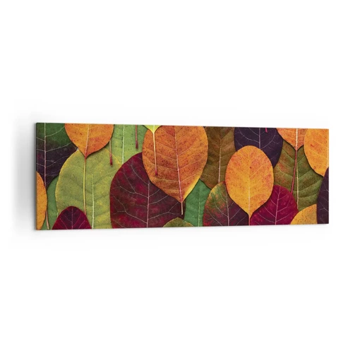 Cuadro sobre lienzo - Impresión de Imagen - Mosaico de otoño - 160x50 cm