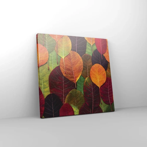 Cuadro sobre lienzo - Impresión de Imagen - Mosaico de otoño - 30x30 cm