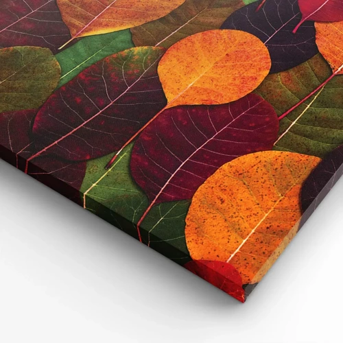 Cuadro sobre lienzo - Impresión de Imagen - Mosaico de otoño - 45x80 cm
