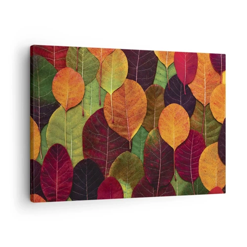 Cuadro sobre lienzo - Impresión de Imagen - Mosaico de otoño - 70x50 cm