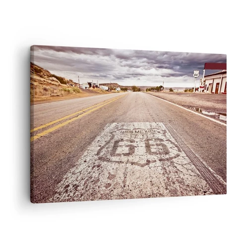 Cuadro sobre lienzo - Impresión de Imagen - Mother Road: una leyenda americana - 70x50 cm