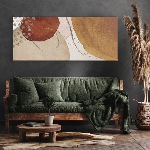Cuadro sobre lienzo - Impresión de Imagen - Movimiento abstracto - 100x40 cm