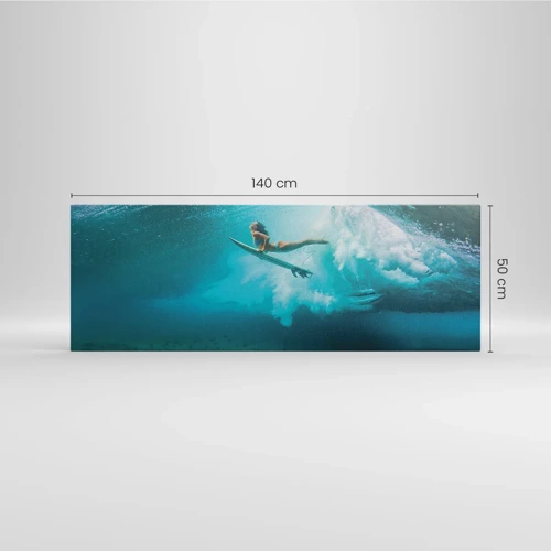Cuadro sobre lienzo - Impresión de Imagen - Mundo submarino - 140x50 cm