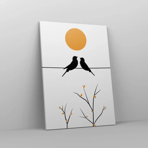 Cuadro sobre lienzo - Impresión de Imagen - Noche de ruiseñores - 50x70 cm