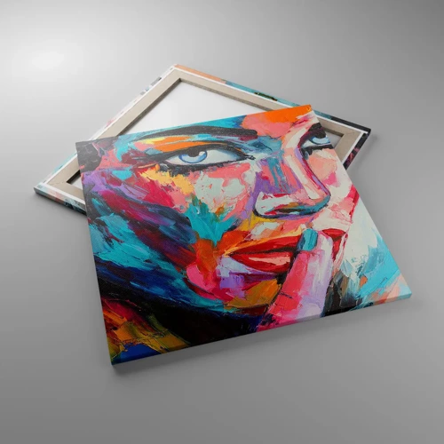 Cuadro sobre lienzo - Impresión de Imagen - Nuestro primer secreto - 70x70 cm
