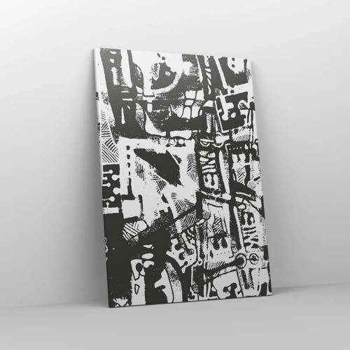 Cuadro sobre lienzo - Impresión de Imagen - ¿Orden o caos? - 70x100 cm