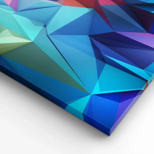 Cuadro sobre lienzo - Impresión de Imagen - Origami arco iris - 70x50 cm