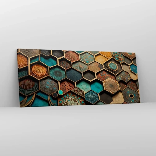 Cuadro sobre lienzo - Impresión de Imagen - Ornamentos árabes - 120x50 cm
