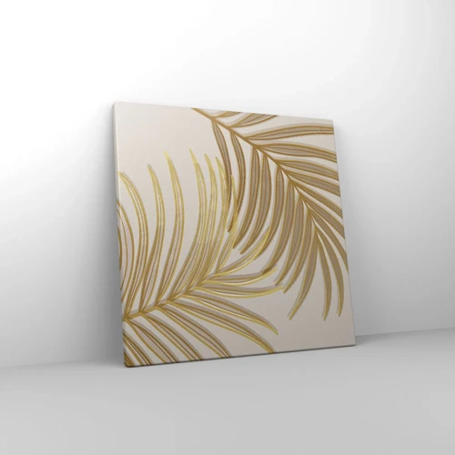 Cuadro sobre lienzo - Impresión de Imagen - Palma de Oro - 40x40 cm