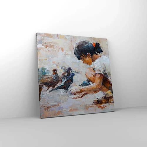 Cuadro sobre lienzo - Impresión de Imagen - Pequeños y dulces - 60x60 cm