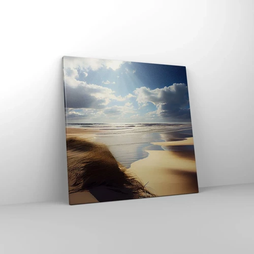 Cuadro sobre lienzo - Impresión de Imagen - Playa, playa salvaje - 50x50 cm
