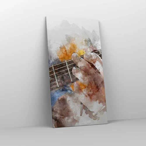 Cuadro sobre lienzo - Impresión de Imagen - Poesía entre las cuerdas - 65x120 cm