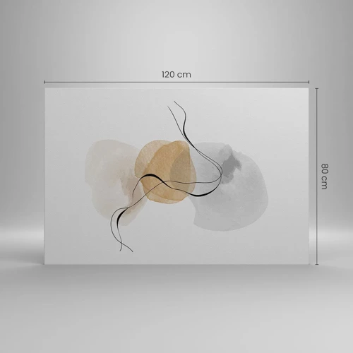 Cuadro sobre lienzo - Impresión de Imagen - Pompas de aire - 120x80 cm