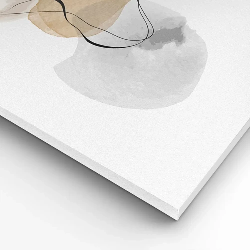 Cuadro sobre lienzo - Impresión de Imagen - Pompas de aire - 140x50 cm