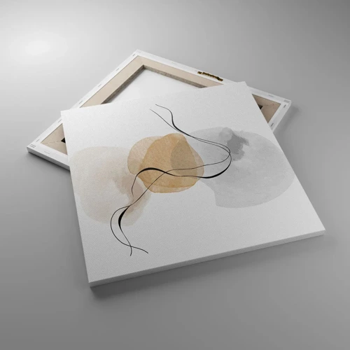 Cuadro sobre lienzo - Impresión de Imagen - Pompas de aire - 50x50 cm