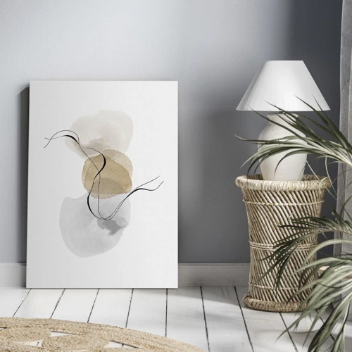 Cuadro sobre lienzo - Impresión de Imagen - Pompas de aire - 50x70 cm